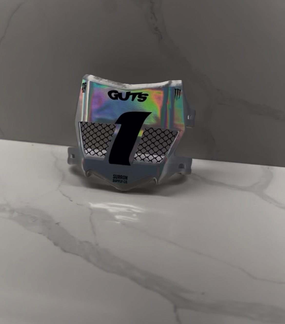 "MotoCutz" Vented Front Number Plate